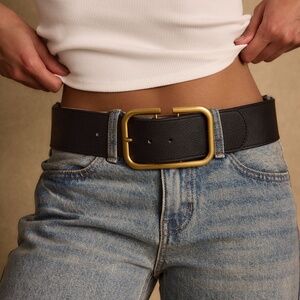 12th Tribe Oro Black and Gold Belt Size XS/SXS/S